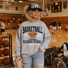 Load image into Gallery viewer, Basketball Blessed To Ball DTF Transfer