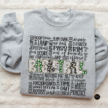 Load image into Gallery viewer, Basketball Doodle DTF Transfer