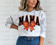 Load image into Gallery viewer, Sports Mama Bow DTF Transfer