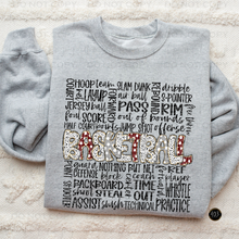 Load image into Gallery viewer, Basketball Doodle DTF Transfer