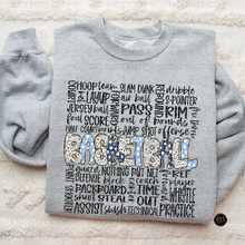 Load image into Gallery viewer, Basketball Doodle DTF Transfer