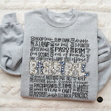 Load image into Gallery viewer, Basketball Doodle DTF Transfer