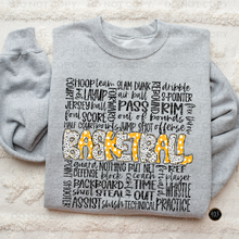 Load image into Gallery viewer, Basketball Doodle DTF Transfer