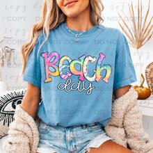 Load image into Gallery viewer, Beach Day Rainbow DTF Transfer