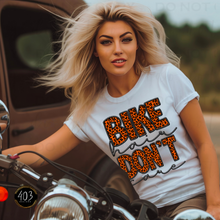 Load image into Gallery viewer, Bike Hair Don't Care Faux Embroidery DTF Transfer