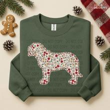 Load image into Gallery viewer, Plaid Floral Dog DTF Transfer