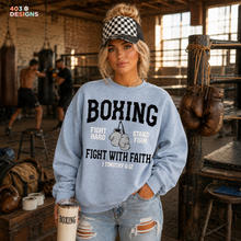 Load image into Gallery viewer, Boxing Fight With Faith DTF Transfer