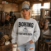 Load image into Gallery viewer, Boxing Fight With Faith DTF Transfer