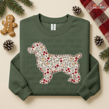 Load image into Gallery viewer, Plaid Floral Dog DTF Transfer
