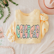 Load image into Gallery viewer, Bright Doodle State DTF Transfer