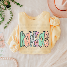 Load image into Gallery viewer, Bright Doodle State DTF Transfer