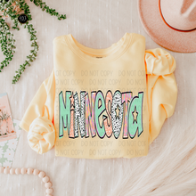 Load image into Gallery viewer, Bright Doodle State DTF Transfer