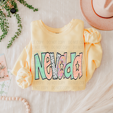 Load image into Gallery viewer, Bright Doodle State DTF Transfer