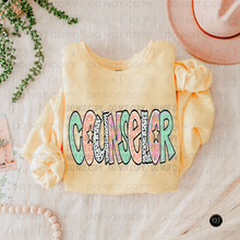 Load image into Gallery viewer, Bright Doodle Occupation DTF Transfer