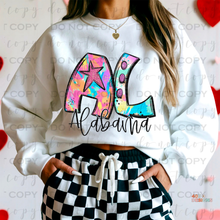 Load image into Gallery viewer, Bright Stars State DTF Transfer