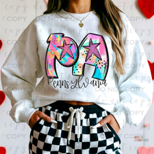 Load image into Gallery viewer, Bright Stars State DTF Transfer