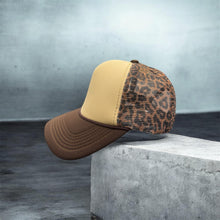 Load image into Gallery viewer, Brown Leopard Print Blank Foam Hat