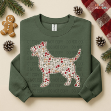 Load image into Gallery viewer, Plaid Floral Dog DTF Transfer