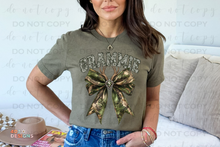 Load image into Gallery viewer, Camo Bow Title/Name DTF Transfer