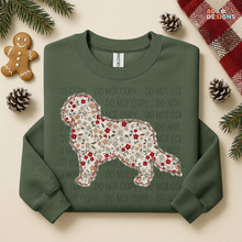 Load image into Gallery viewer, Plaid Floral Dog DTF Transfer