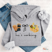 Load image into Gallery viewer, He's Working DTF Transfer