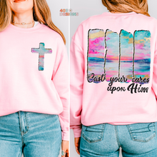 Load image into Gallery viewer, Cast Your Cares Upon Him DTF Transfer