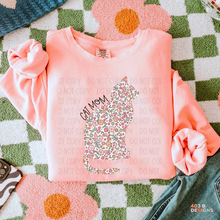 Load image into Gallery viewer, Cat Mom Sitting DTF Transfer