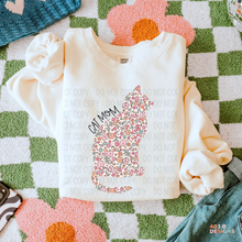 Load image into Gallery viewer, Cat Mom Sitting DTF Transfer