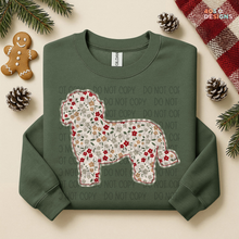 Load image into Gallery viewer, Plaid Floral Dog DTF Transfer