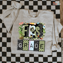 Load image into Gallery viewer, Checkered Dino Grades DTF Transfer