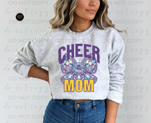 Load image into Gallery viewer, Cheer Rhinestone Bow DTF Transfer