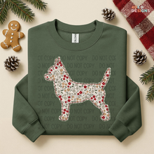 Load image into Gallery viewer, Plaid Floral Dog DTF Transfer