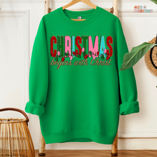 Load image into Gallery viewer, Christmas Begins With Christ DTF Transfer