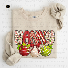 Load image into Gallery viewer, Christmas Bells Personalized DTF Transfer