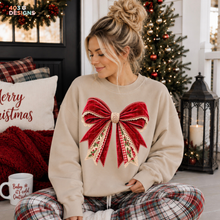 Load image into Gallery viewer, Christmas Bow DTF Transfer