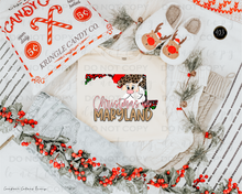 Load image into Gallery viewer, Christmas States Gold DTF Transfer