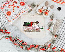 Load image into Gallery viewer, Christmas States Gold DTF Transfer