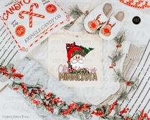 Load image into Gallery viewer, Christmas States Gold DTF Transfer