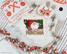 Load image into Gallery viewer, Christmas States Gold DTF Transfer