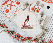 Load image into Gallery viewer, Christmas States Gold DTF Transfer