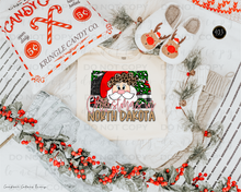 Load image into Gallery viewer, Christmas States Gold DTF Transfer