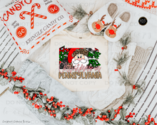 Load image into Gallery viewer, Christmas States Gold DTF Transfer