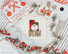 Load image into Gallery viewer, Christmas States Gold DTF Transfer