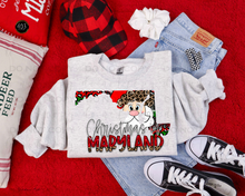 Load image into Gallery viewer, Christmas States Leopard DTF Transfer