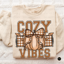 Load image into Gallery viewer, Cozy Vibes Pumpkin DTF Transfer