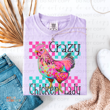 Load image into Gallery viewer, Crazy Chicken Lady DTF Transfer