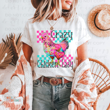 Load image into Gallery viewer, Crazy Chicken Lady DTF Transfer