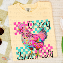 Load image into Gallery viewer, Crazy Chicken Lady DTF Transfer