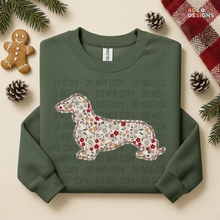 Load image into Gallery viewer, Plaid Floral Dog DTF Transfer