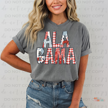 Load image into Gallery viewer, Doodle Gingham Patriotic Personalized DTF Transfer